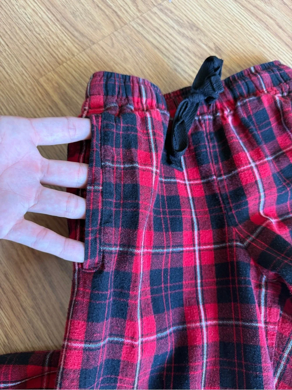 🟢3/$15 Boxercraft Boys S (6-8) Red Black Plaid Flannel Pajama Pants 🎄